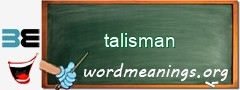 WordMeaning blackboard for talisman